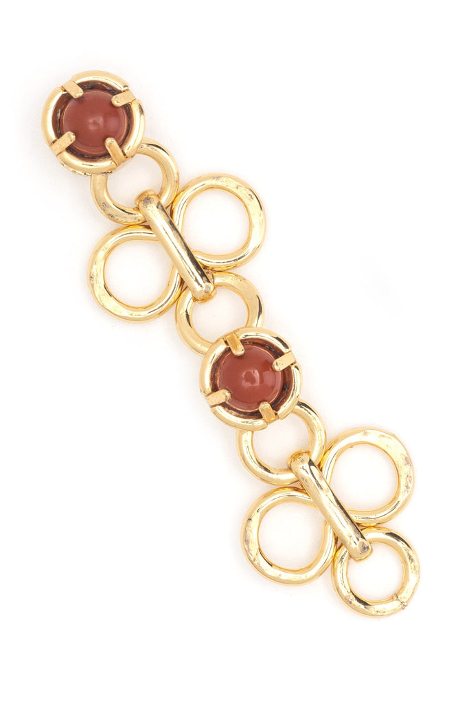 Brown Gold Filigree Earrings - Nakamol