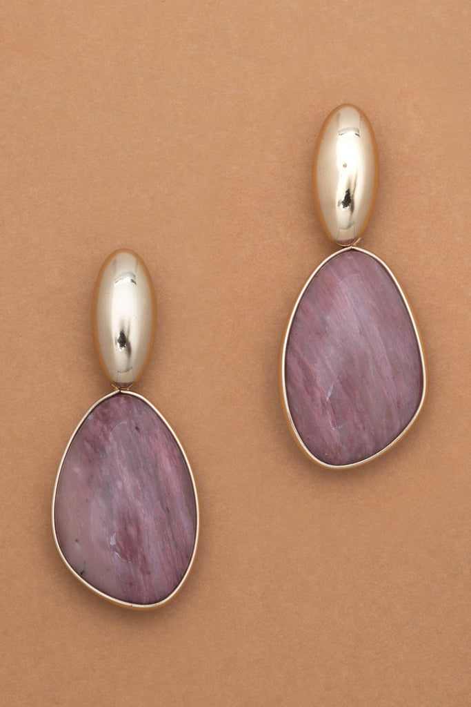 Rhodolite Chunky Earrings - Nakamol