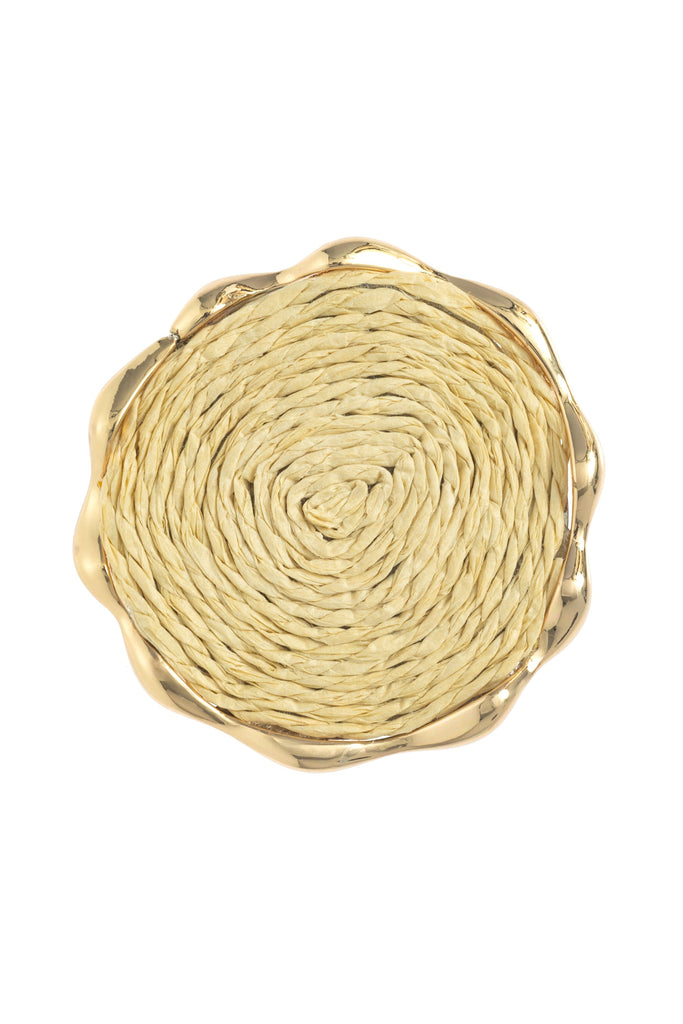 CREAM SWIRL SMALL EARRINGS - Nakamol