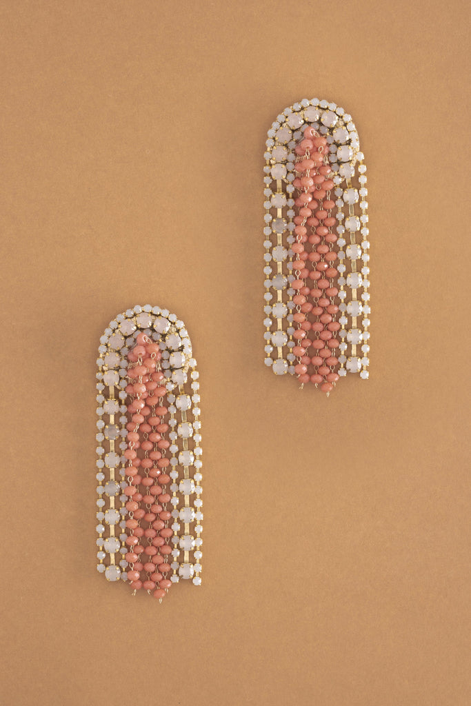Pink Mix Beaded Artisan Earrings - Nakamol