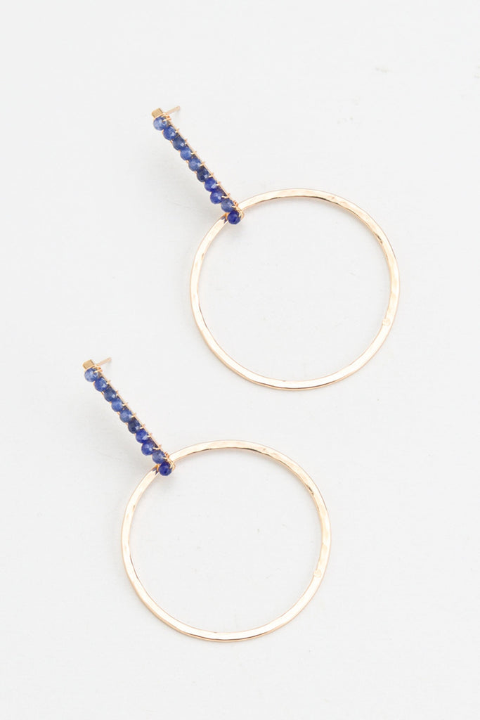 Lapis Lazuli Gold Drop Earrings - Nakamol