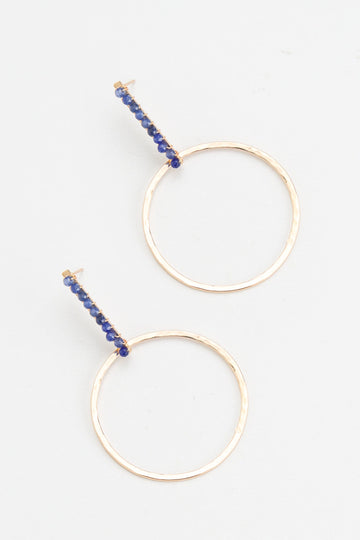 Lapis Lazuli Gold Drop Earrings - Nakamol