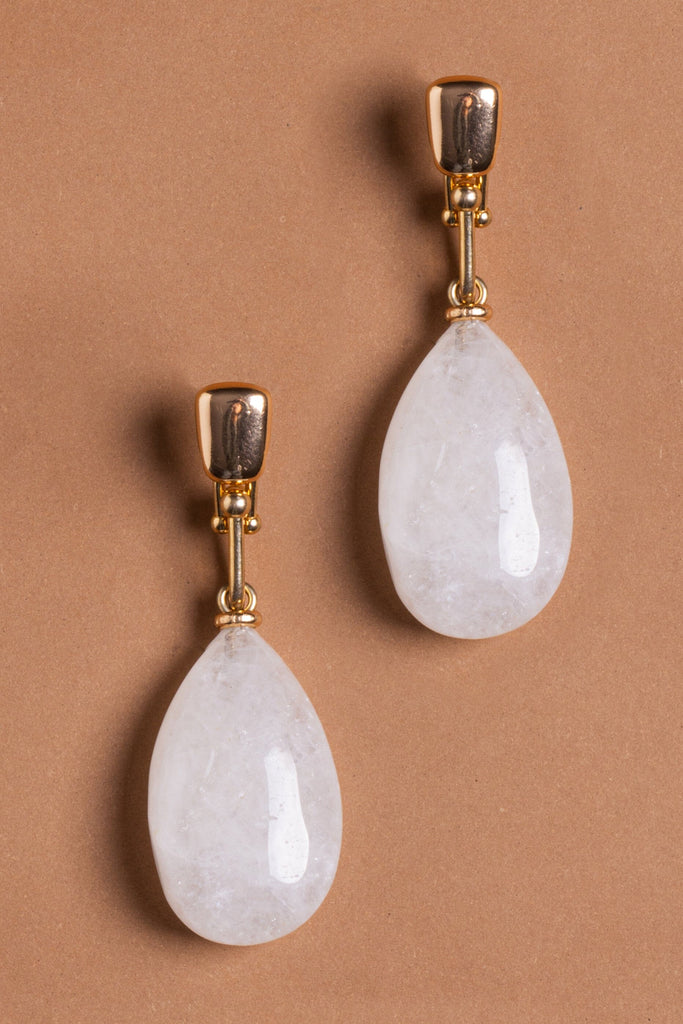 Moonstone Tear Drop Earrings - Nakamol