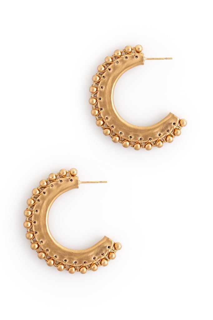 Gold Ball Stud Earrings - Nakamol