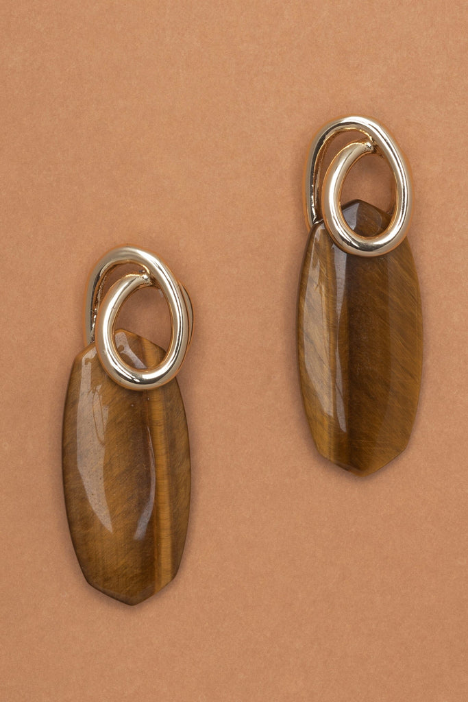 Sand Stone Drop Earrings - Nakamol