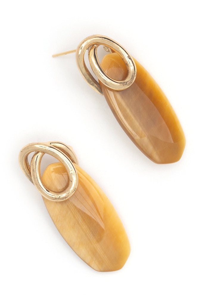 Sand Stone Drop Earrings - Nakamol