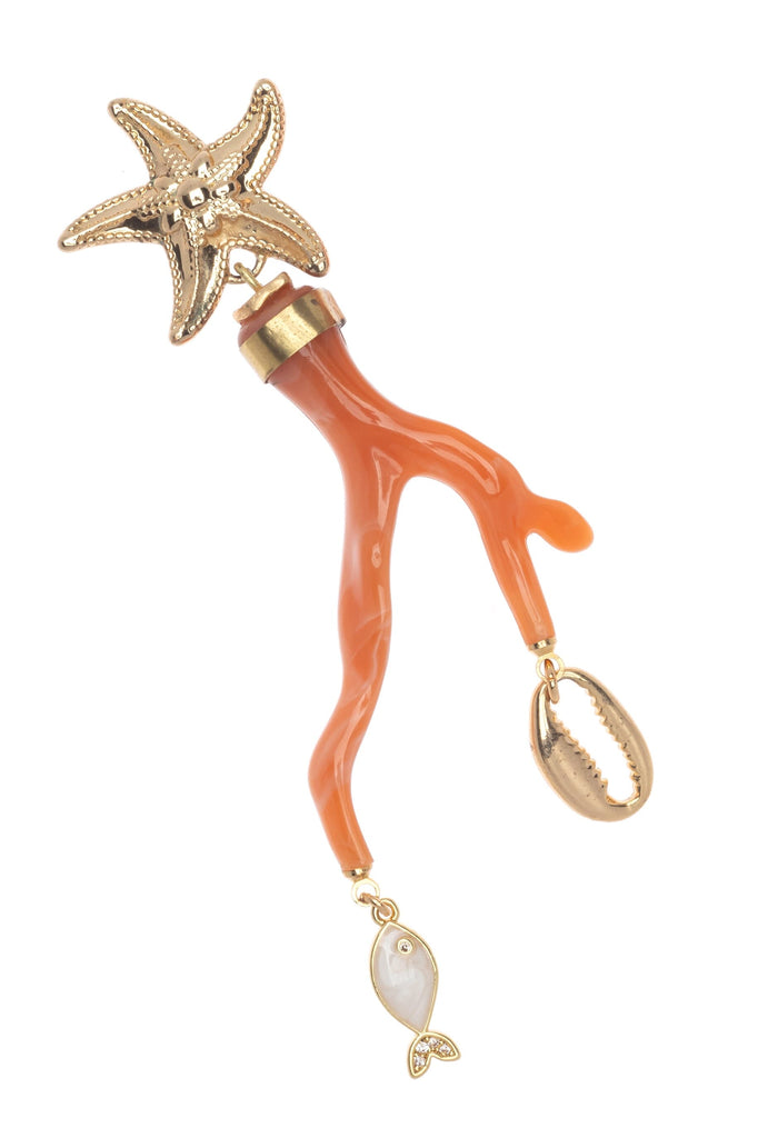 Coral Charm Earrings - Nakamol