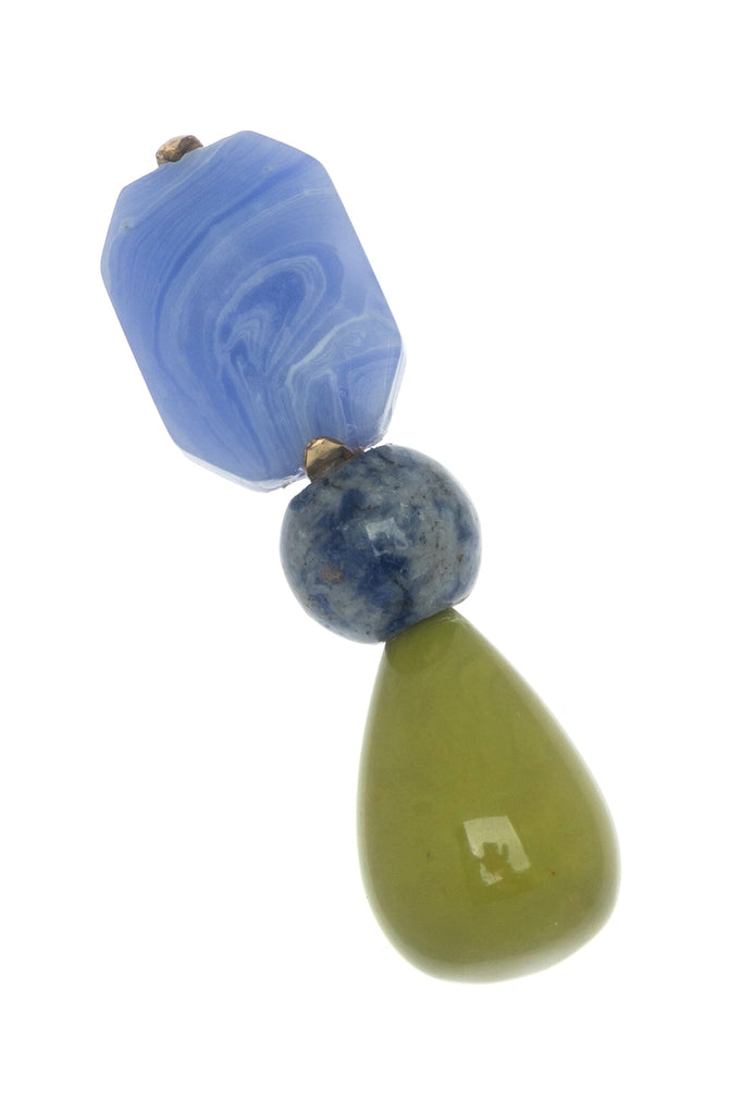 BLUE LACE AGATE SODALITE EARRINGS - Nakamol
