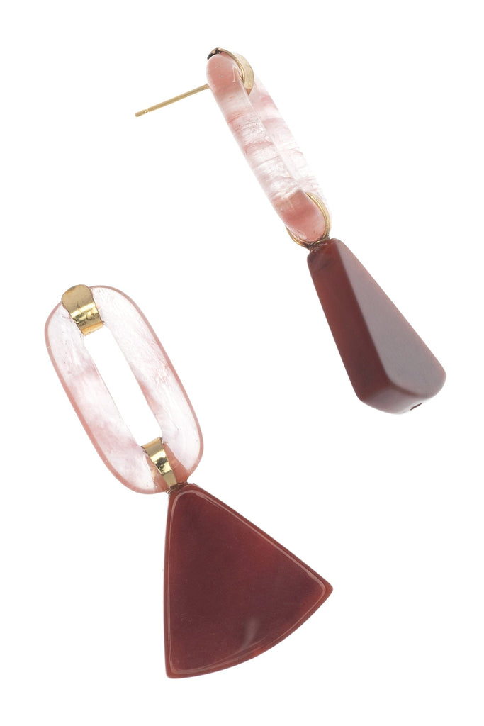 STRAWBERRY QUARTZ CARNELIAN EARRINGS - Nakamol