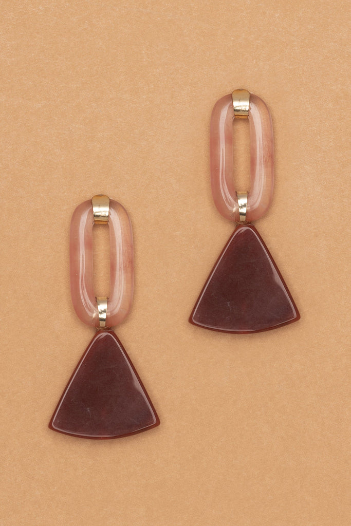 STRAWBERRY QUARTZ CARNELIAN EARRINGS - Nakamol