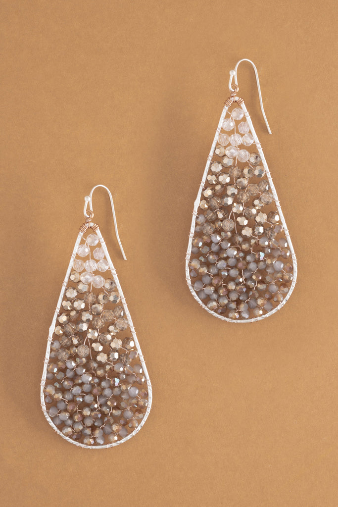 Crystal Blush Waterdrop Earrings - Nakamol