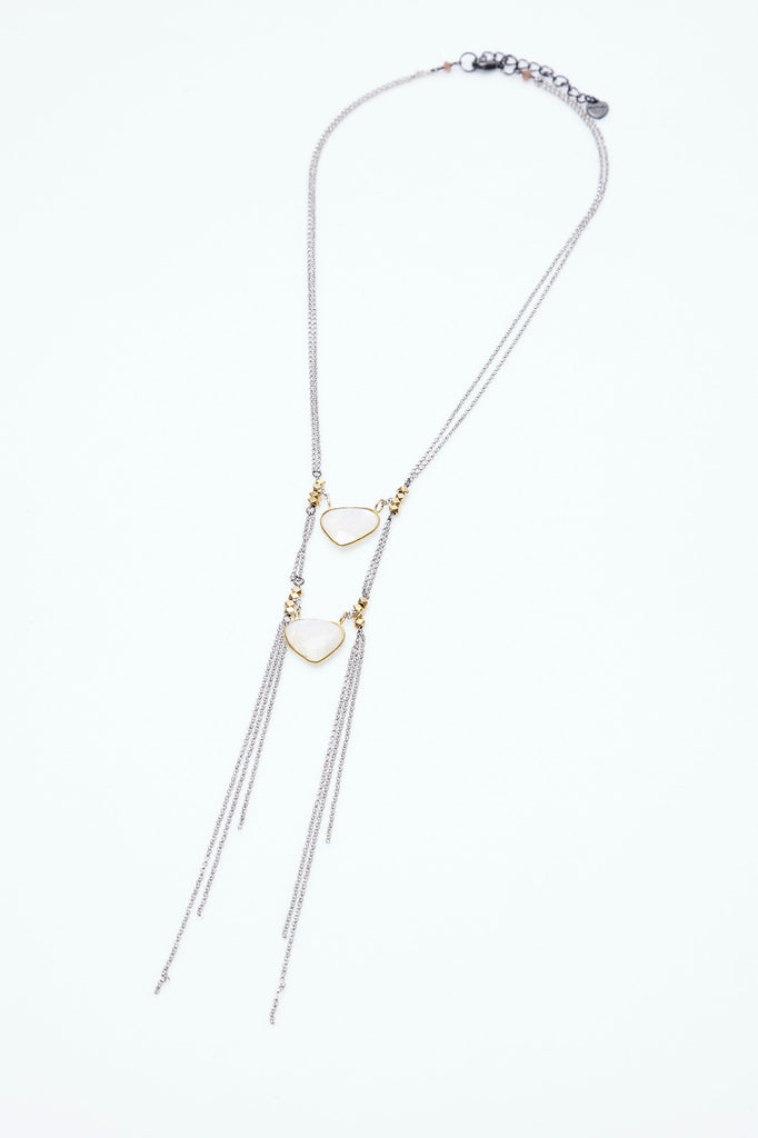 Moonstone  Double Layer Necklace - Nakamol