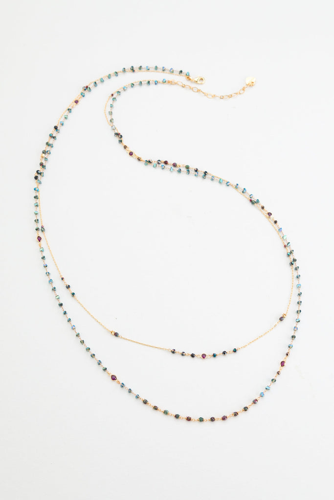 Lapis Lazuli Double Layer Beaded Necklace - Nakamol