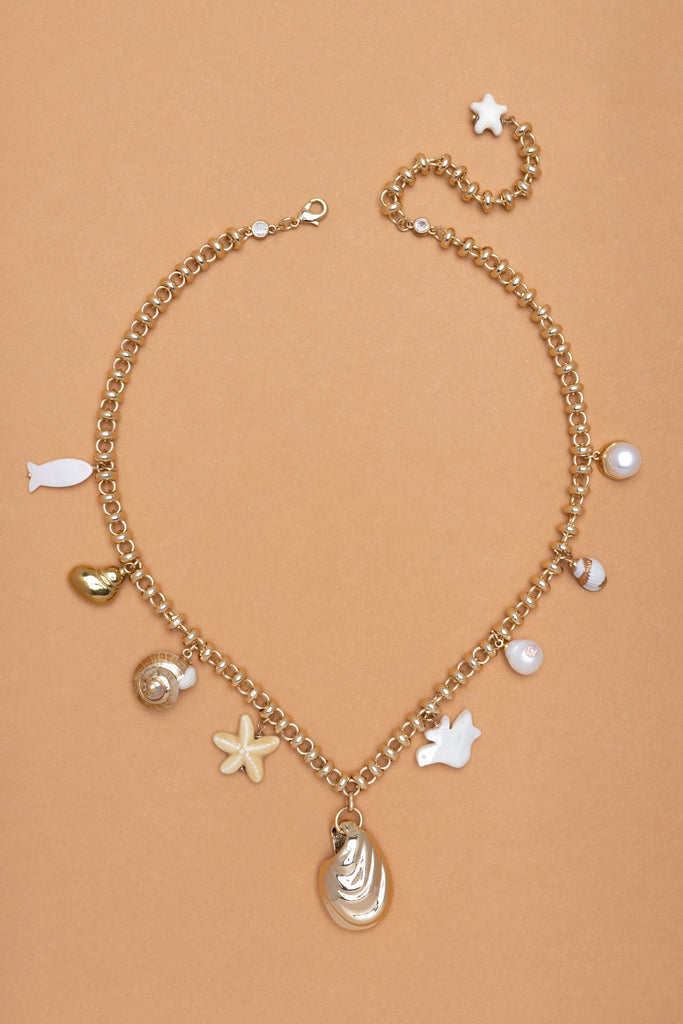 Sandy Shell Charm Necklace - Nakamol