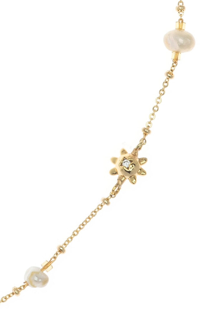 White Pearl Mix Necklace - Nakamol