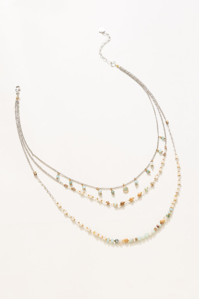 Layered Amazonite Necklace - Nakamol