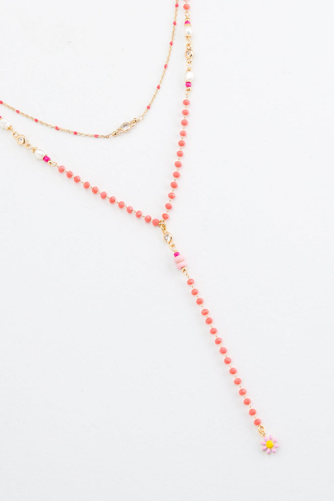 Tangerine Delight Lariat Necklace - Nakamol