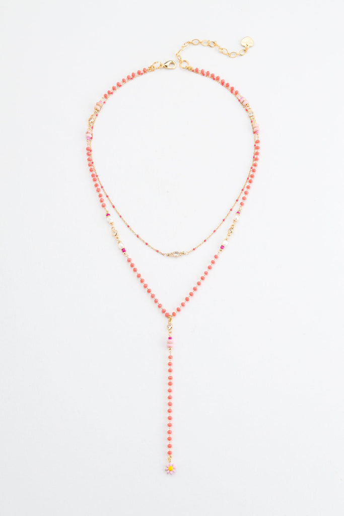 Tangerine Delight Lariat Necklace - Nakamol