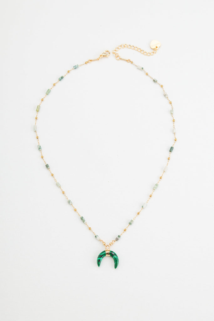 Emerald Arch Pendant Necklace - Nakamol