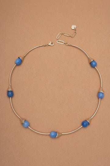 Blue Gold Short Necklace - Nakamol