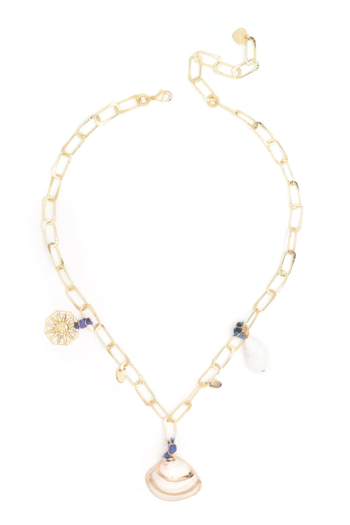 Conus Charm Gold Link Necklace - Nakamol