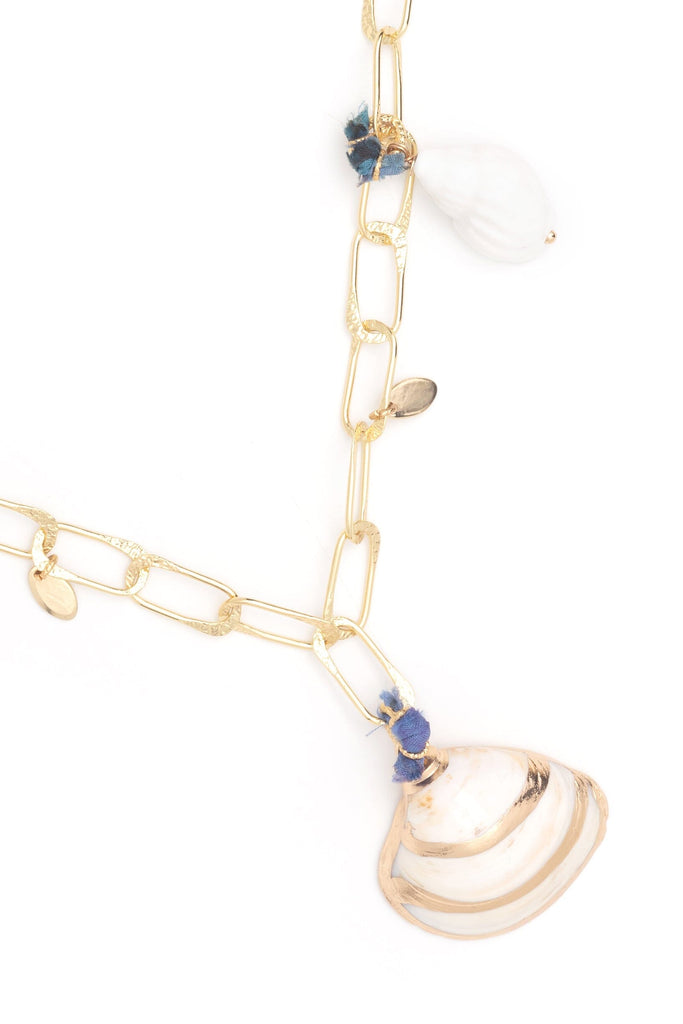Conus Charm Gold Link Necklace - Nakamol