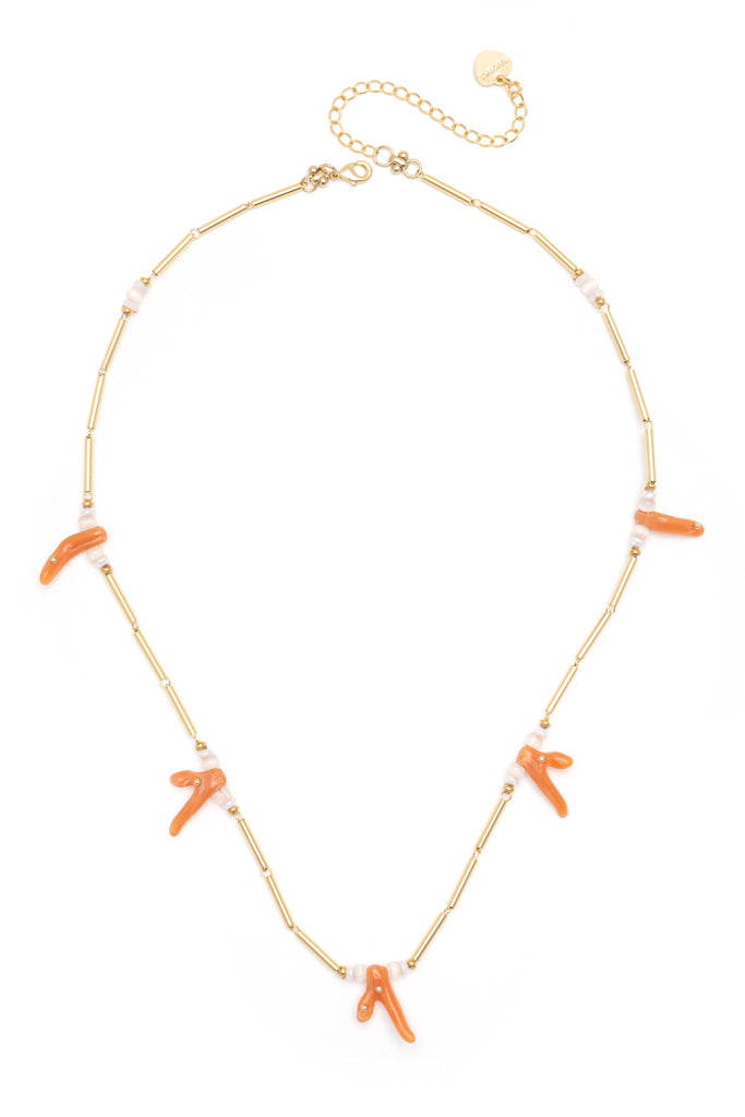 Orange Charm Necklace - Nakamol