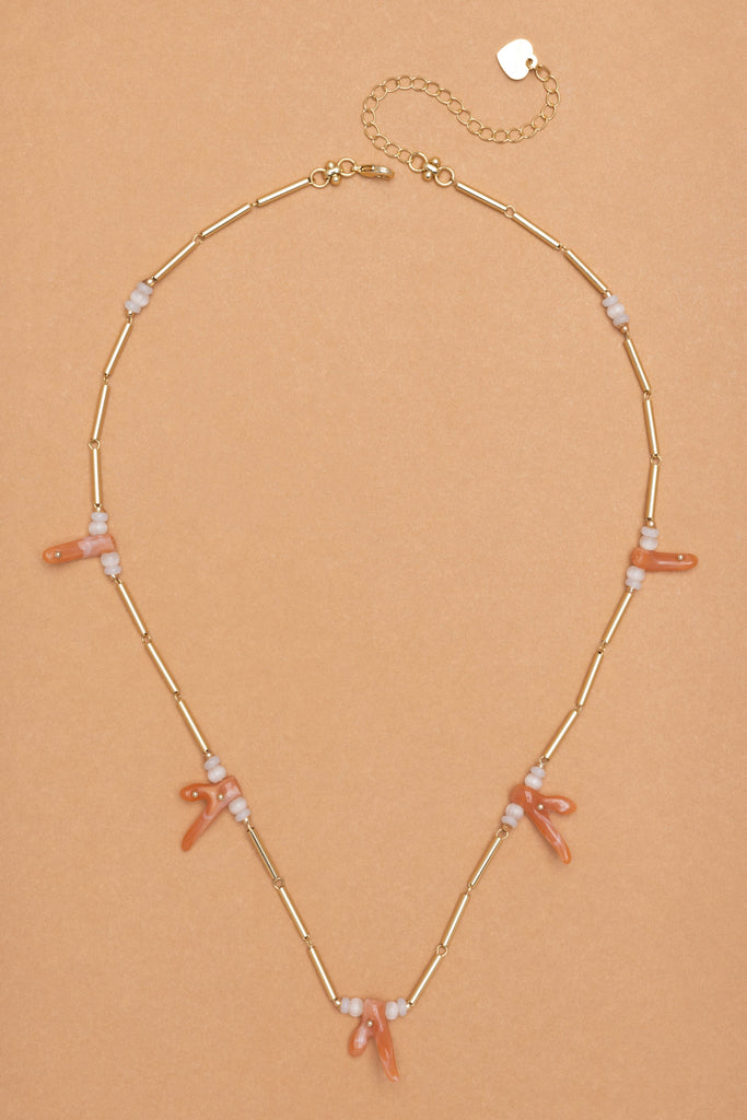 Orange Charm Necklace - Nakamol