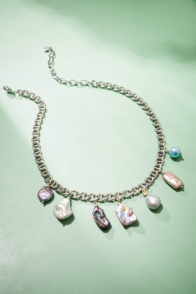 Mix Stone Charm Necklace - Nakamol