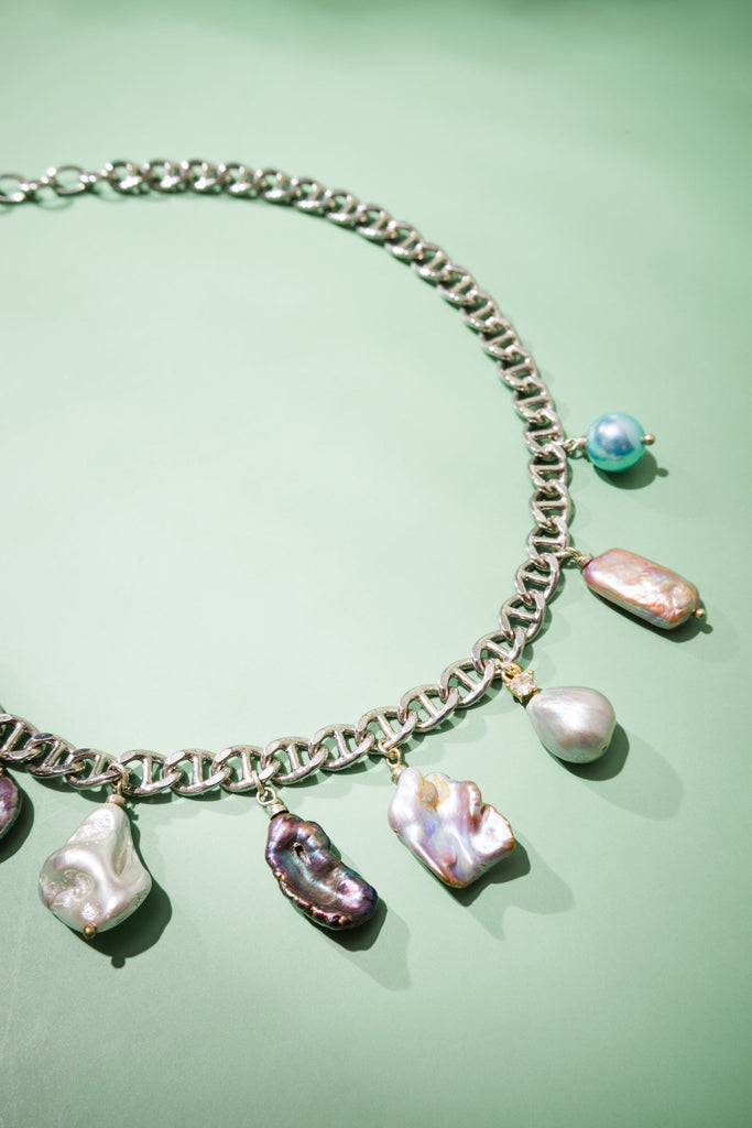 Mix Stone Charm Necklace - Nakamol