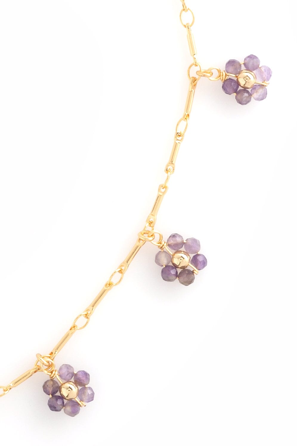 AMETHYST FLOWER CHARM NECKLACE – Nakamol