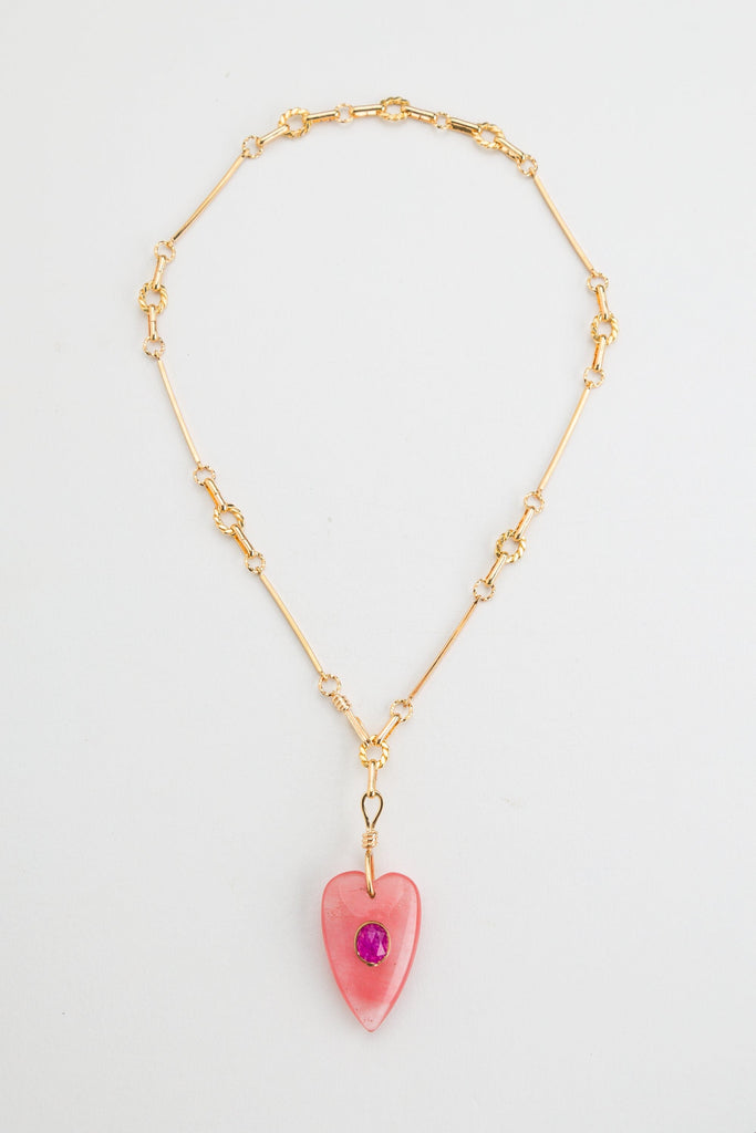 Cherry Heart Pendant Necklace - Nakamol