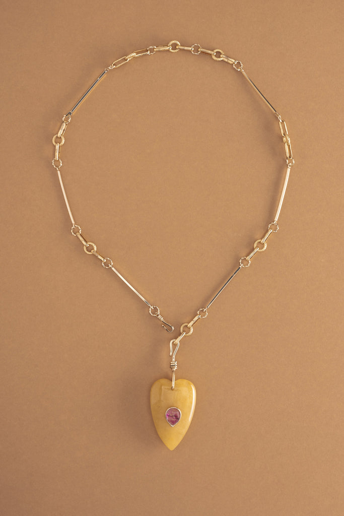 Cherry Heart Pendant Necklace - Nakamol