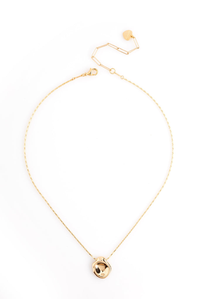 White Pearl Gold Necklace - Nakamol