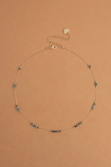 Unakite Mix Bead Dainty Necklace - Nakamol