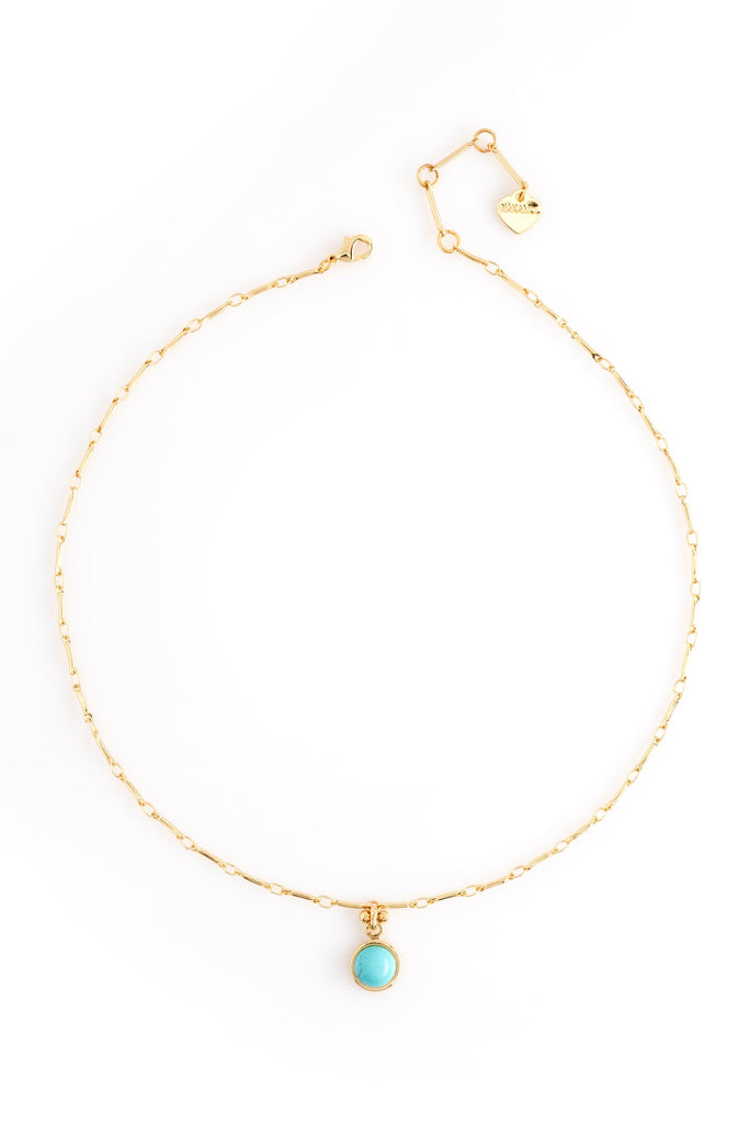 Turquoise Coin Pendant Necklace - Nakamol