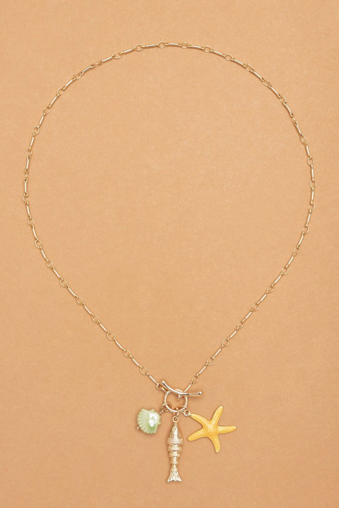 Starfish Pearl Charm Necklace - Nakamol