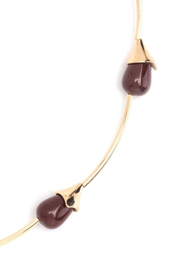 Brown Jasper Gold Necklace - Nakamol