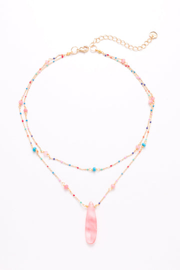 Blushing Stone Pendant Necklace - Nakamol