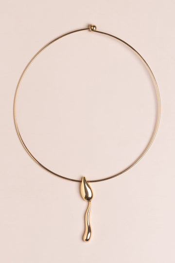 Double Waterdrop Minimalist Necklace - Nakamol