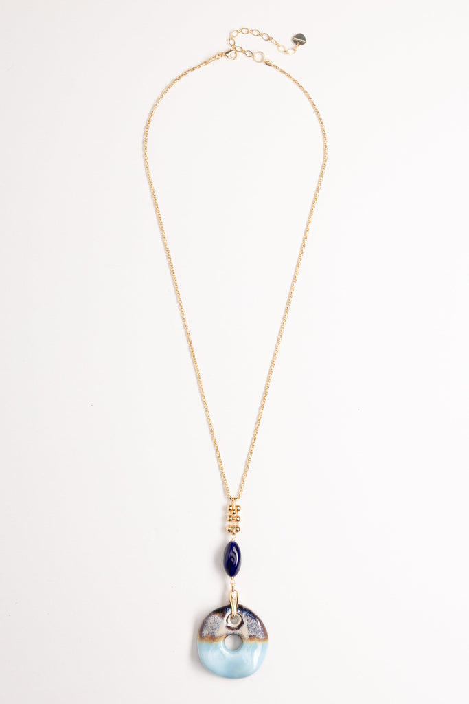 Ocean Breeze Stone Pendant Necklace - Nakamol