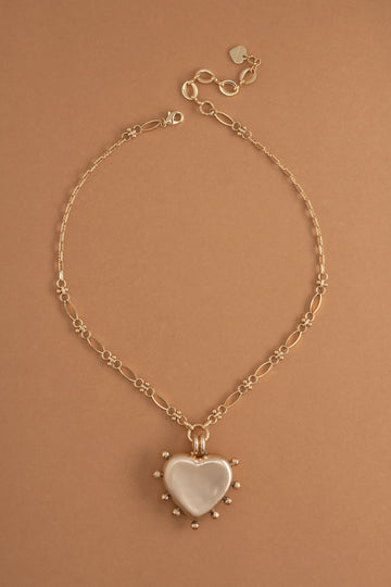 Gold Heart Pendant Necklace - Nakamol
