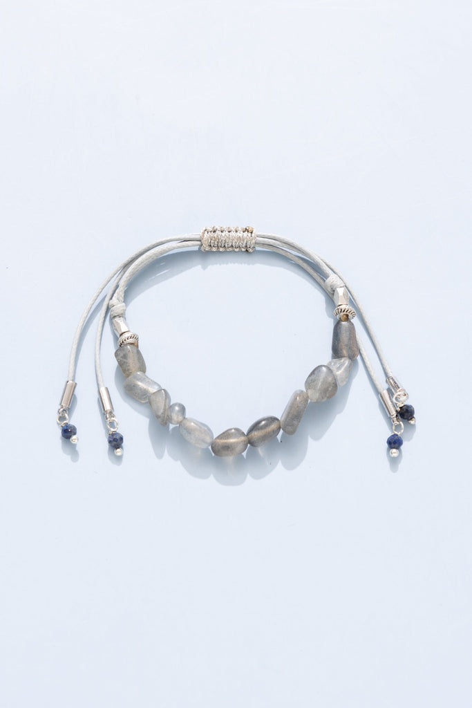 Labrdadorite Pull Cord Bracelet - Nakamol