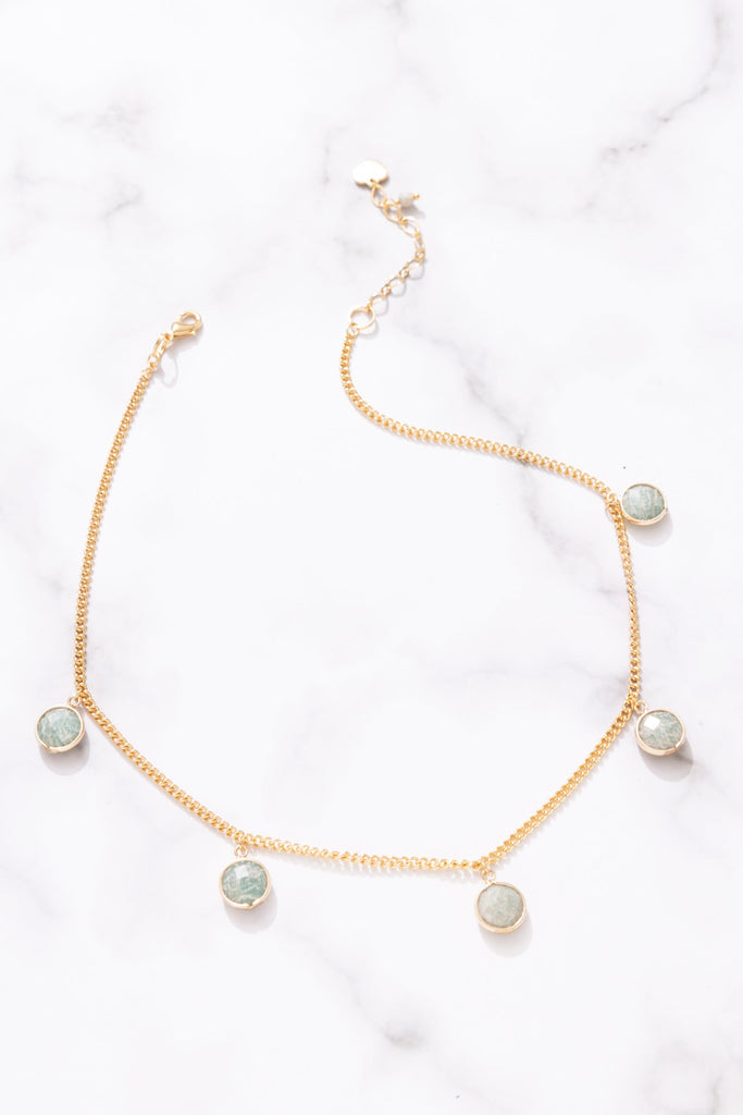 Shades of Teal Amazonite Charm Necklace - Nakamol