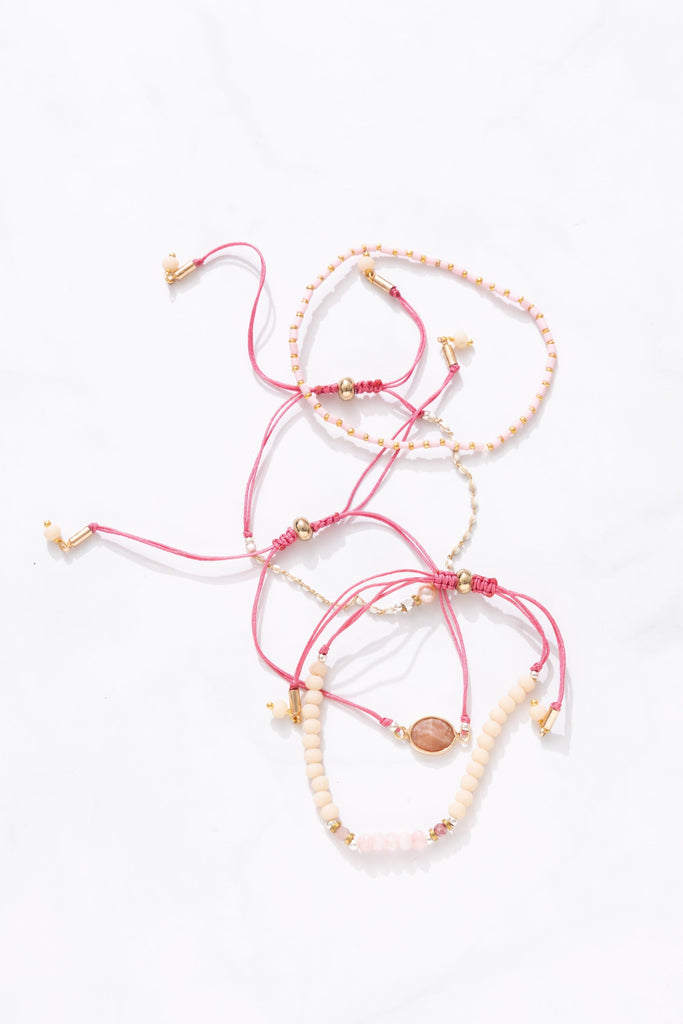 Blushing Pink Friendship Bracelet Set - Nakamol
