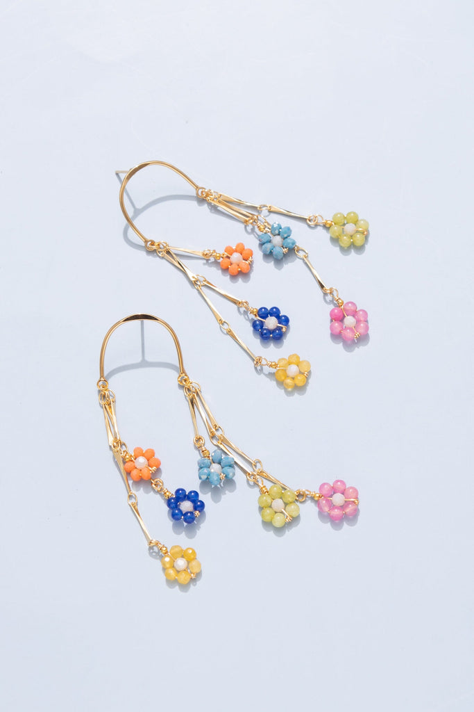 Candyland Floral Chandelier Earrings - Nakamol