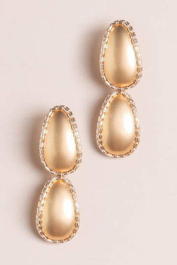 Copper Gold Double Drop Earrings - Nakamol