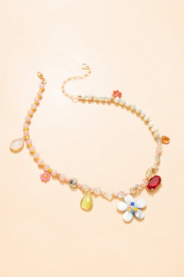 Floral Charm Beaded Necklace - Nakamol