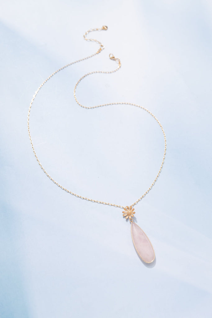 Crystal Teardrop Long Pendant Necklace - Nakamol