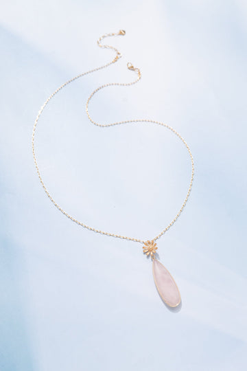 Crystal Teardrop Long Pendant Necklace - Nakamol